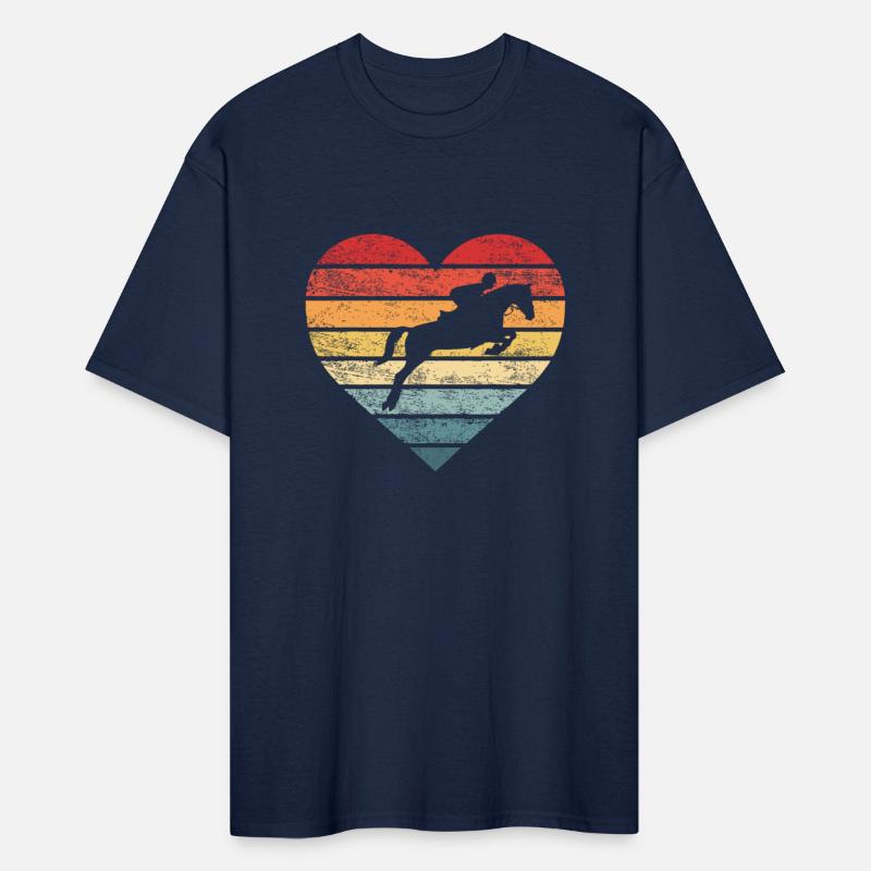 Retro Sunset Horse Lover Rider Equestrian Horseman