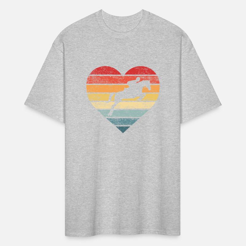 Retro Sunset Horse Lover Rider Equestrian Horseman