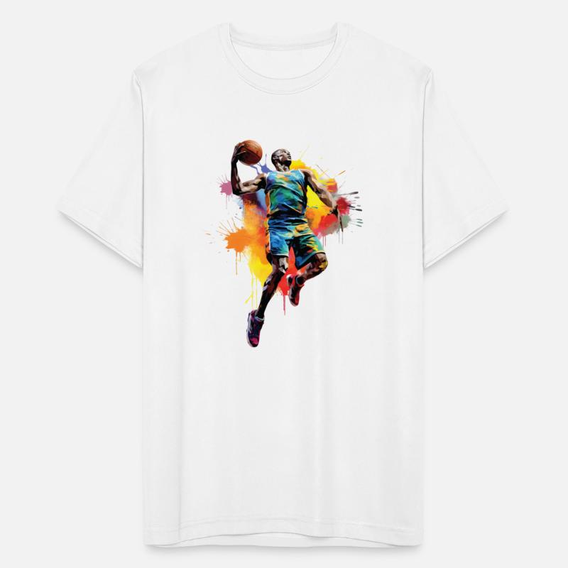 Retro Vintage Basketball player Slam Dunk