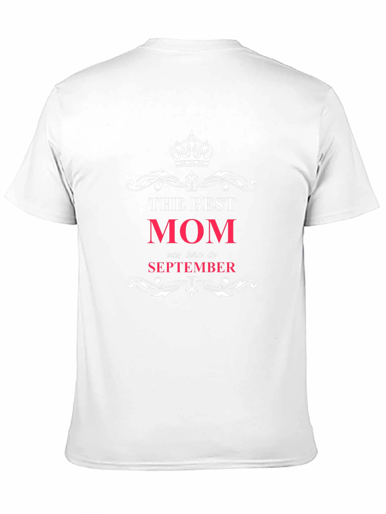 Best Mom September Birthday Black T-Shirt