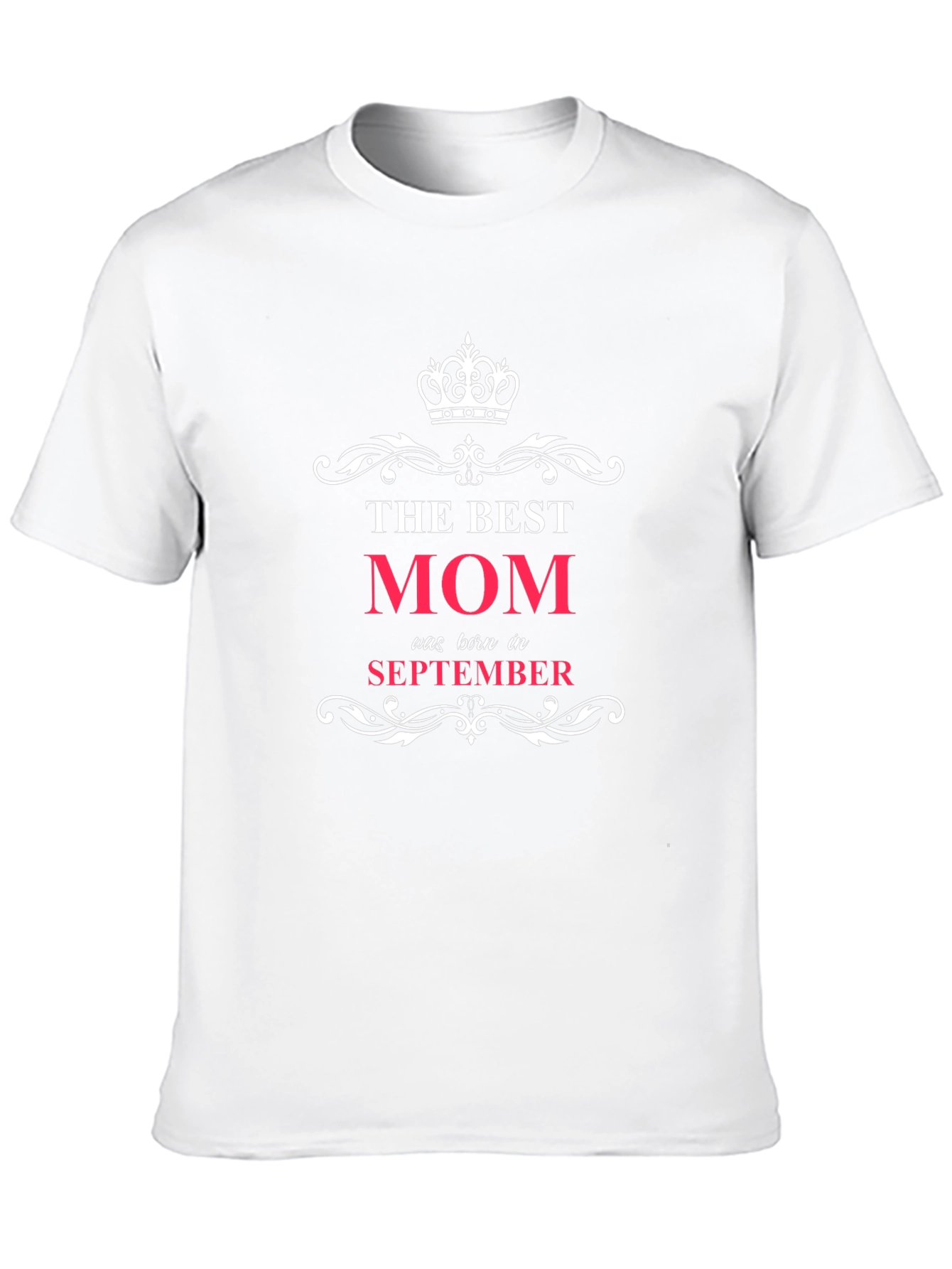 Best Mom September Birthday Black T-Shirt