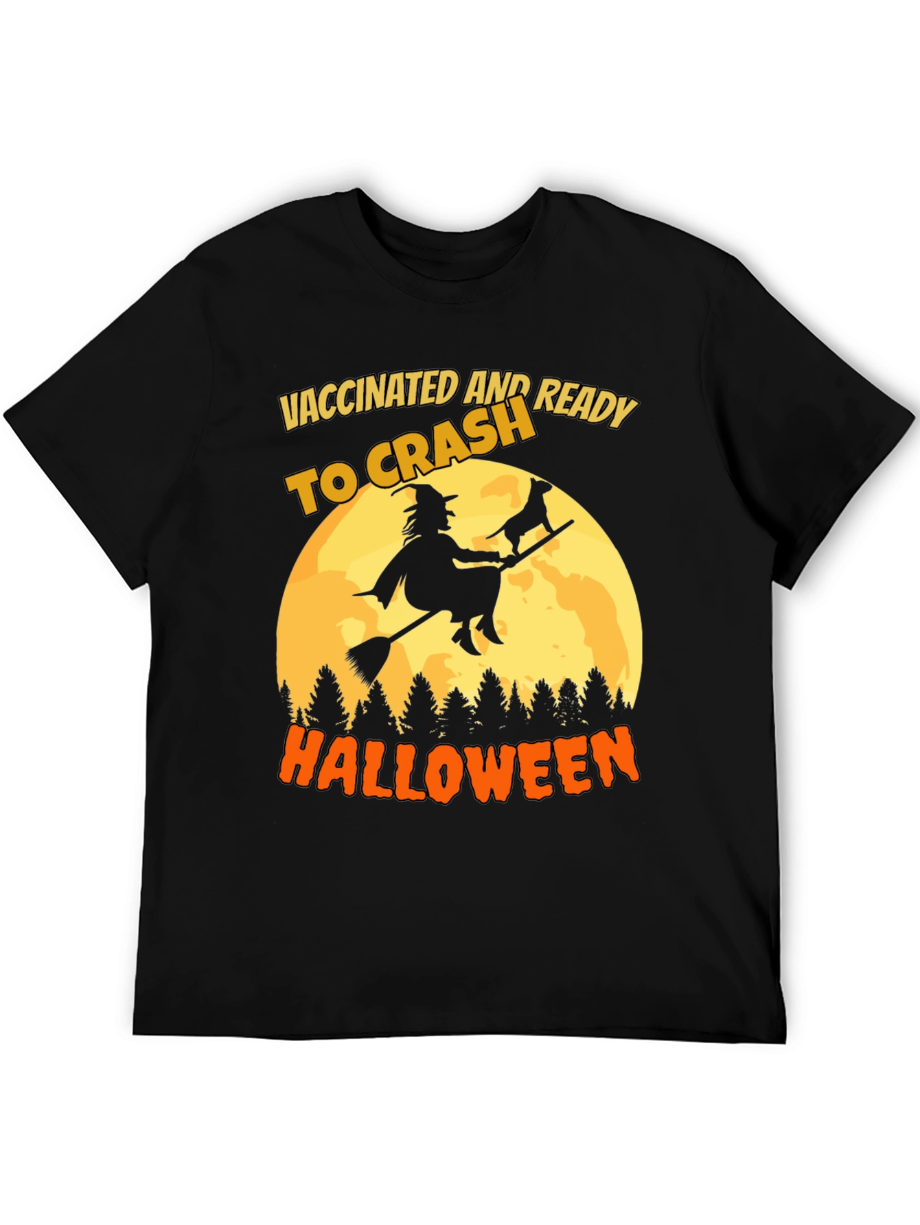 Vaccinated and Ready to Crash Halloween T-Shirt