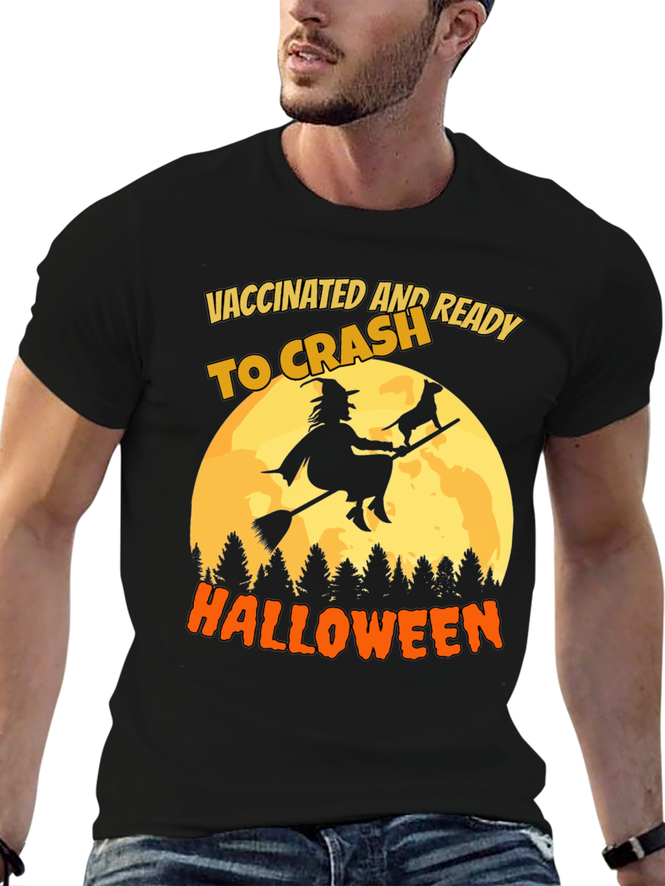 Vaccinated and Ready to Crash Halloween T-Shirt