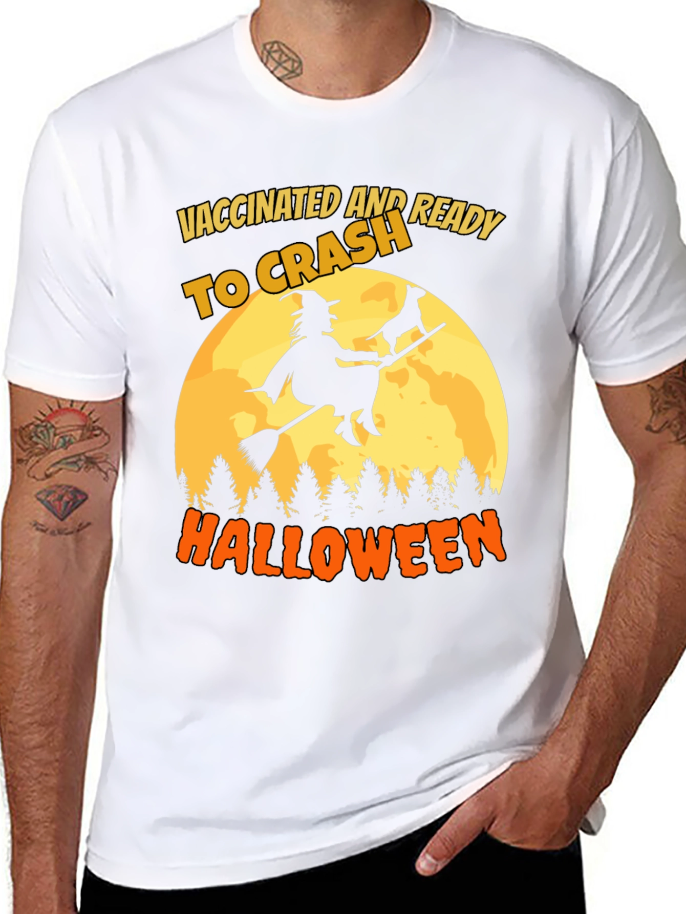Vaccinated and Ready to Crash Halloween T-Shirt