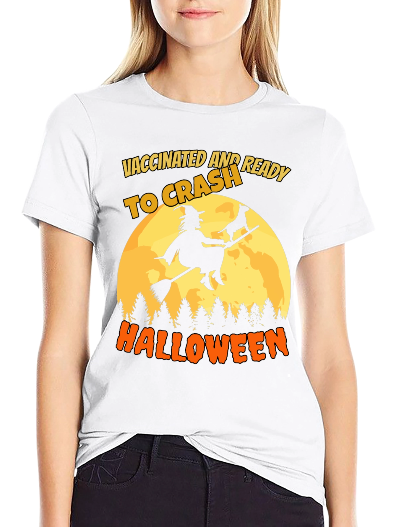 Vaccinated and Ready to Crash Halloween T-Shirt
