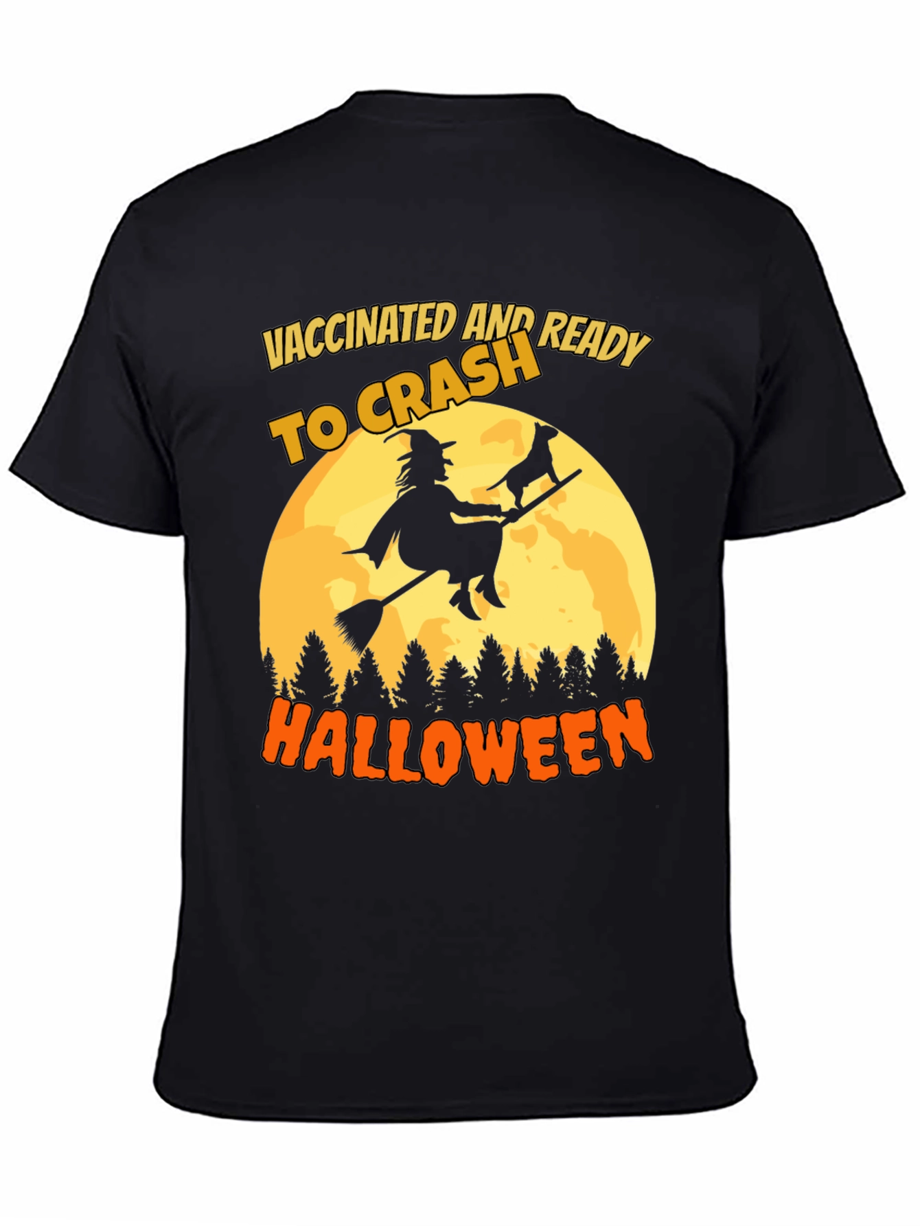 Vaccinated and Ready to Crash Halloween T-Shirt