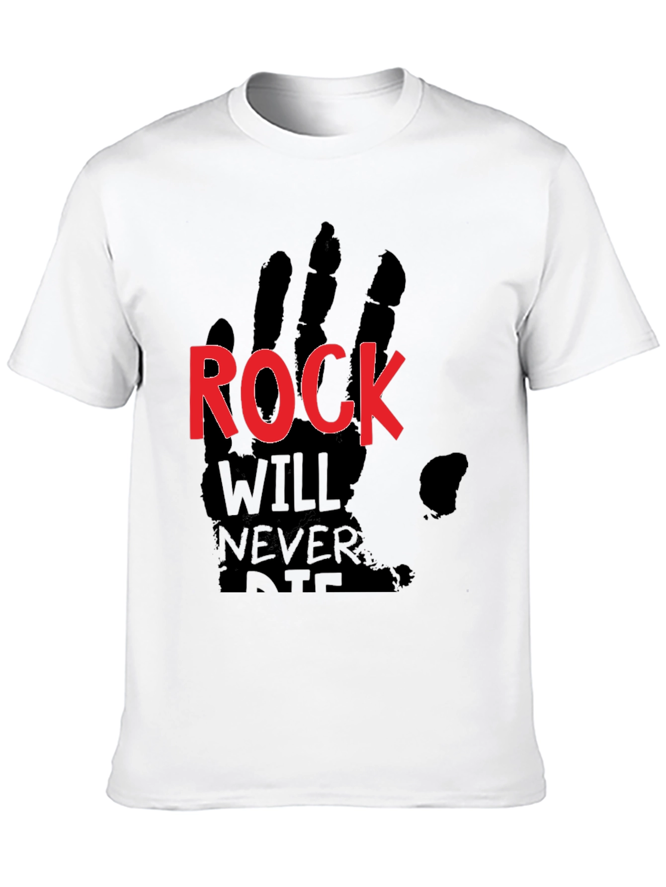 Rock Will Never Die Black T-Shirt