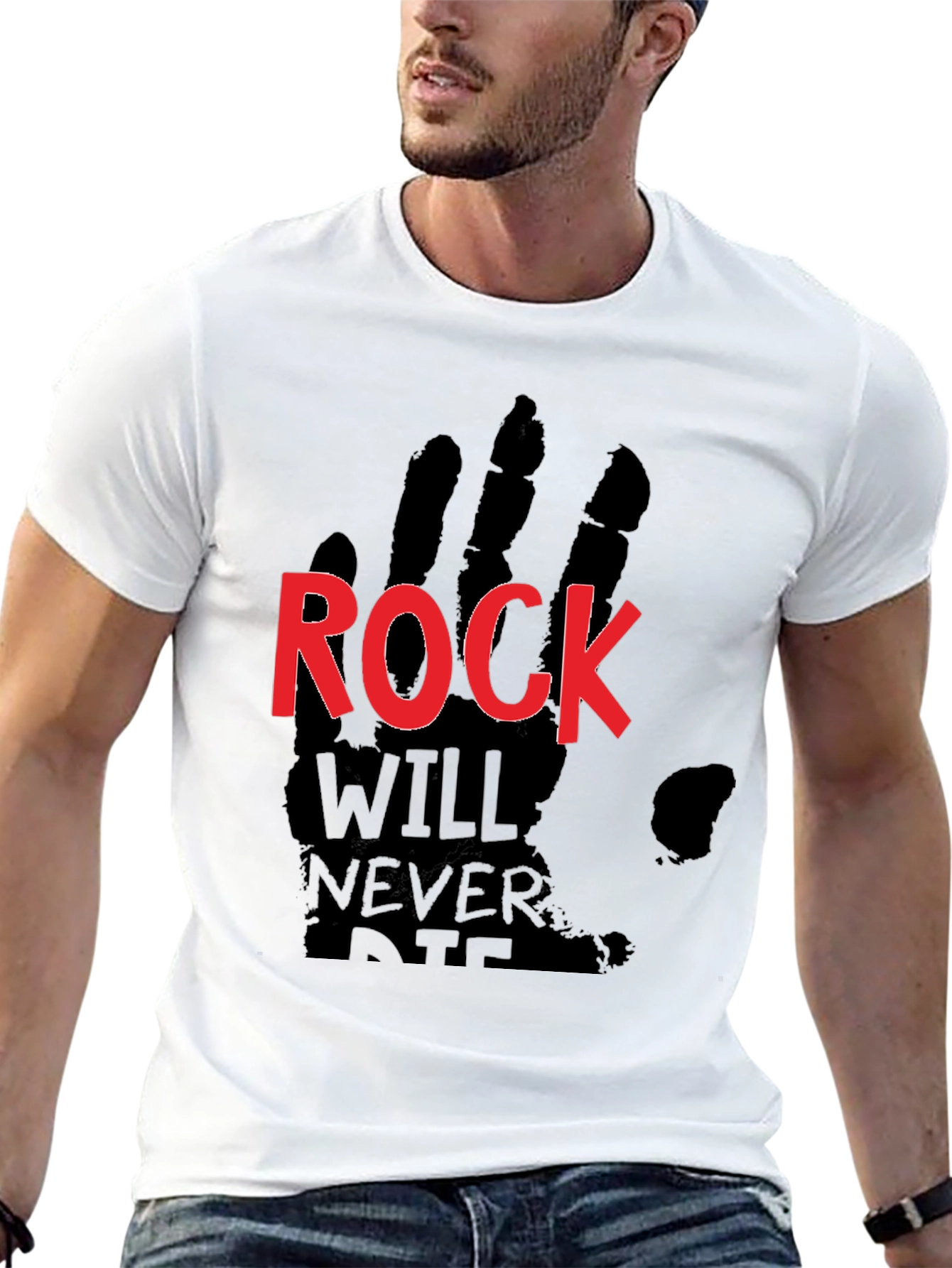 Rock Will Never Die Black T-Shirt