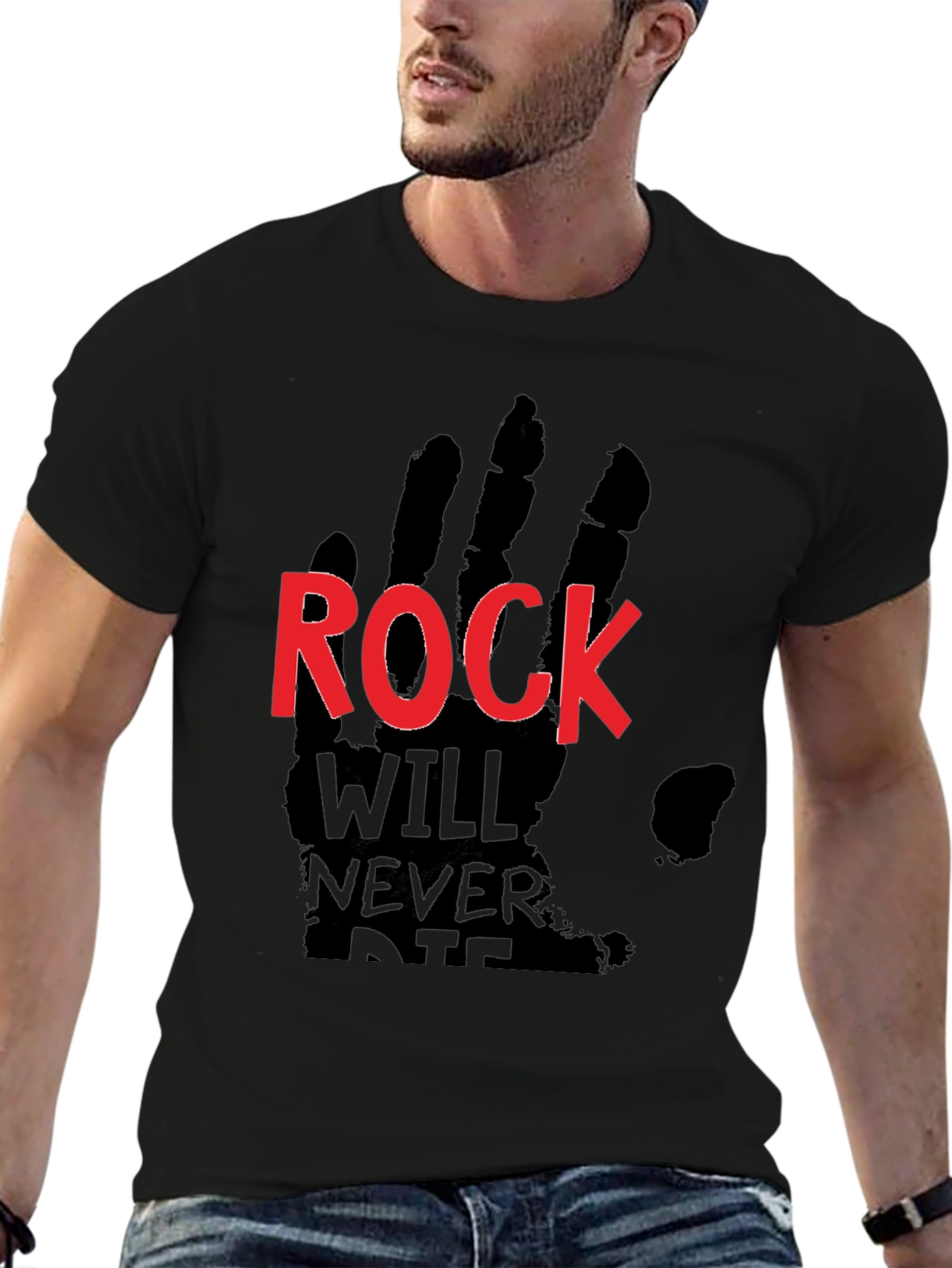 Rock Will Never Die Black T-Shirt