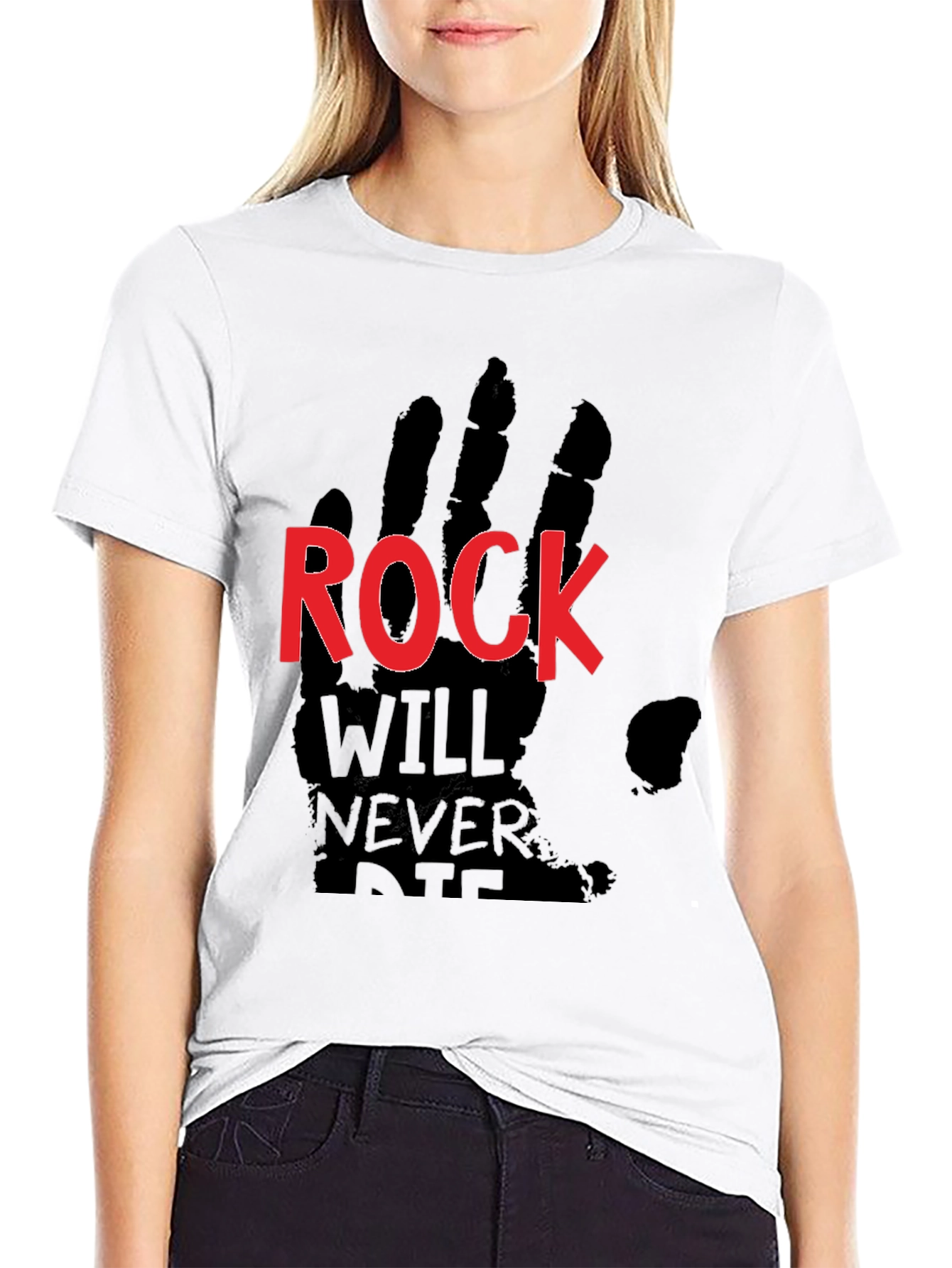 Rock Will Never Die Black T-Shirt