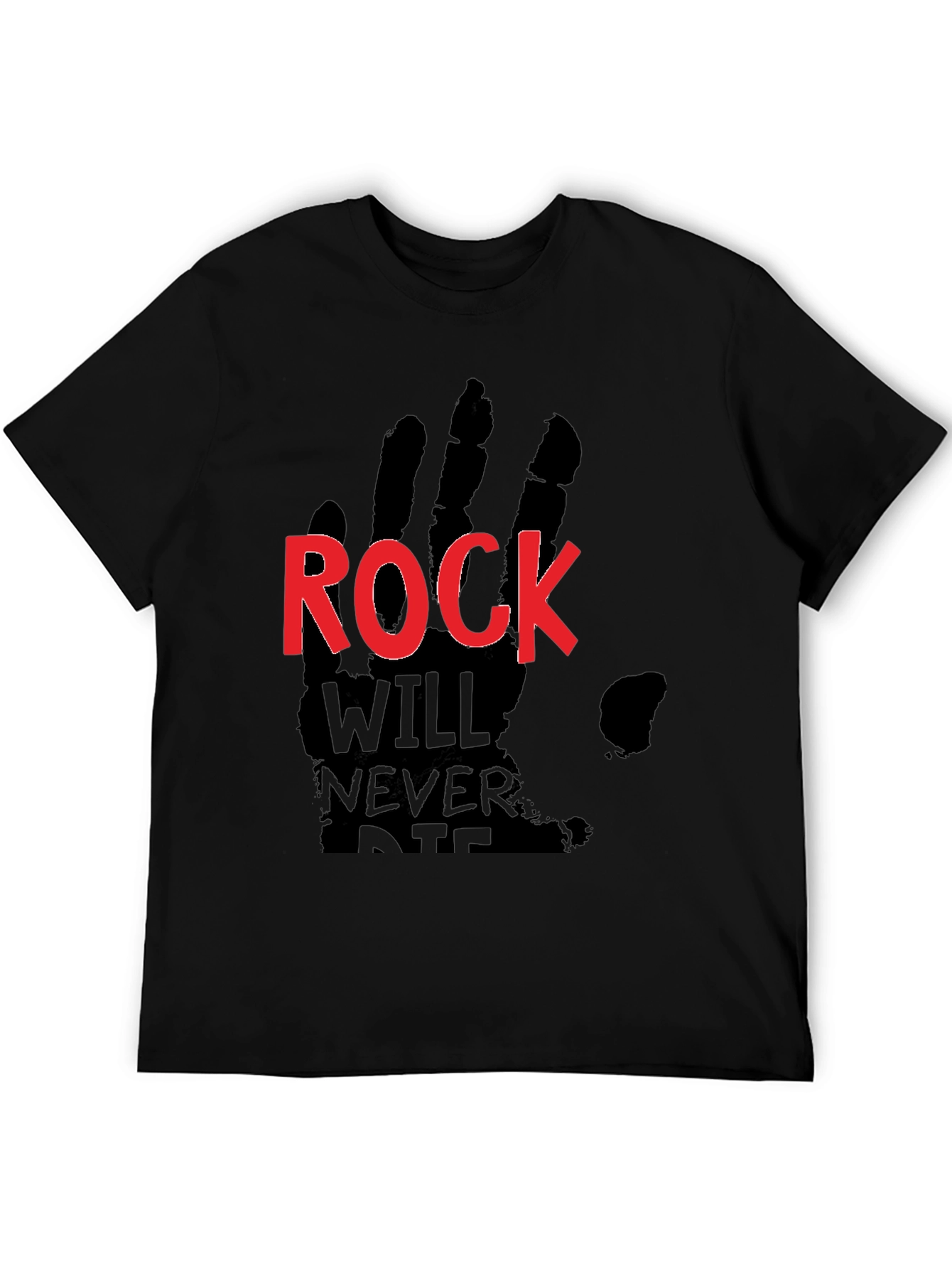Rock Will Never Die Black T-Shirt