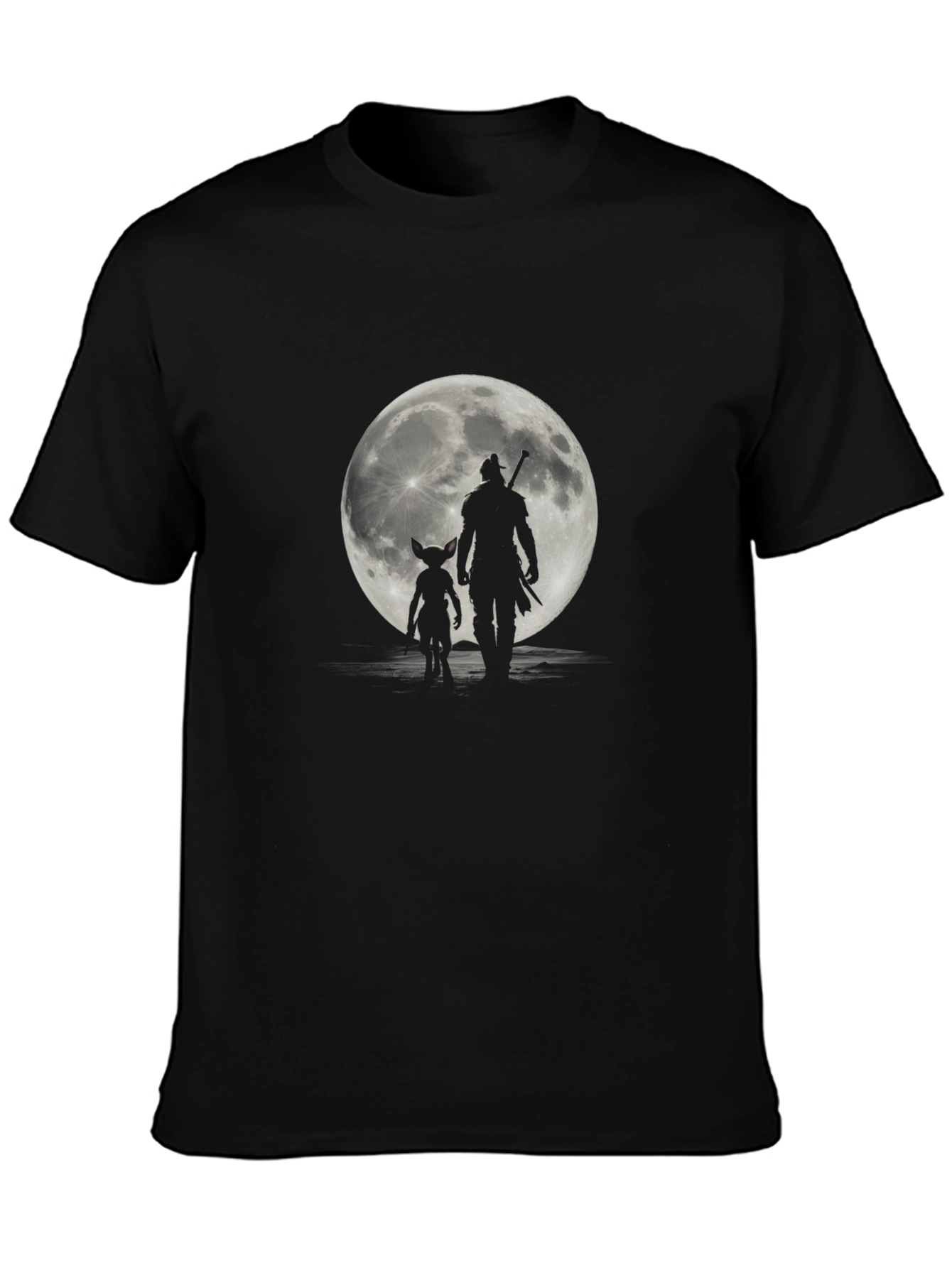 Moonlit Duo Black Graphic Tee