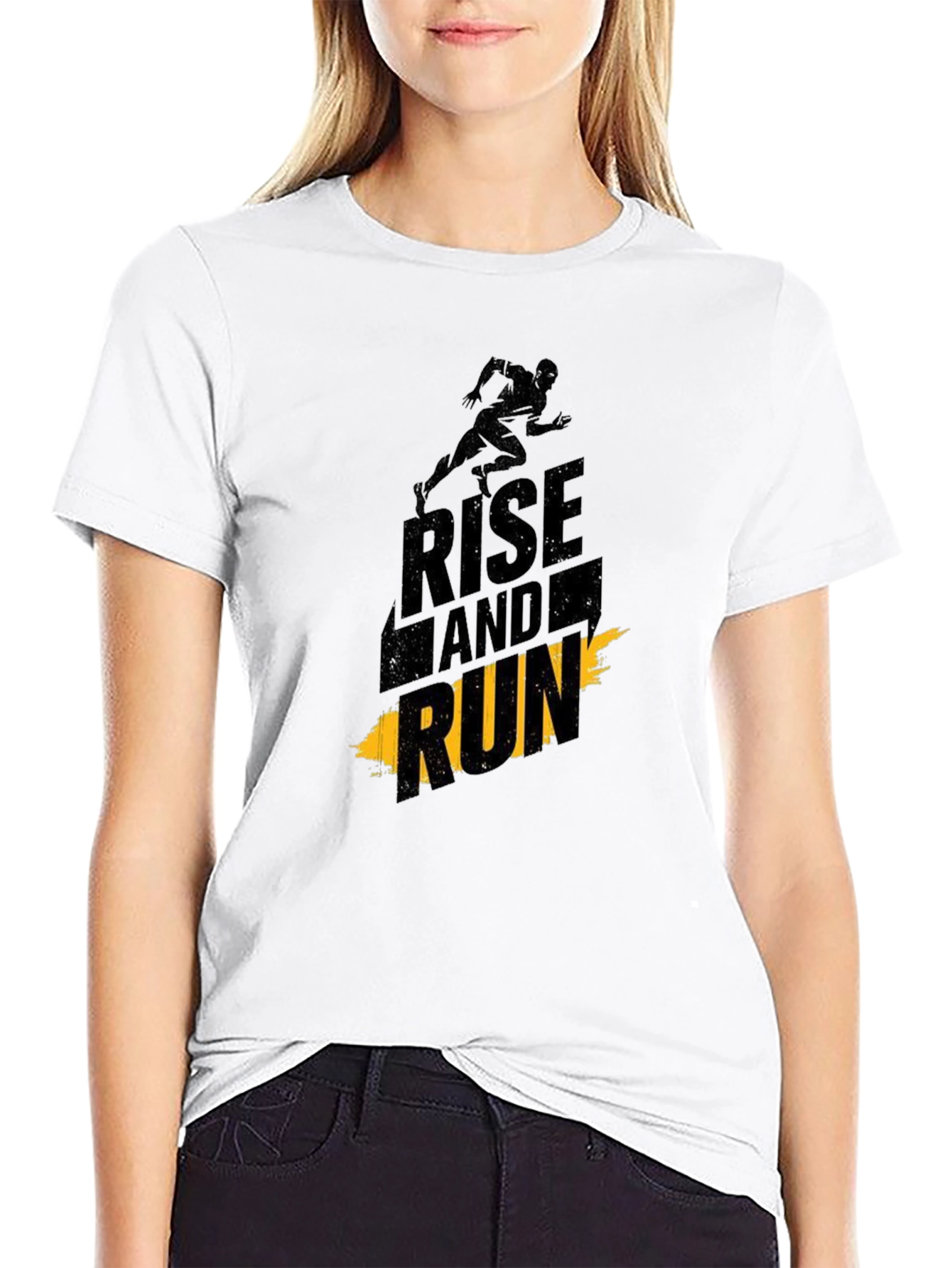 Rise and Run Graphic Tee - Black