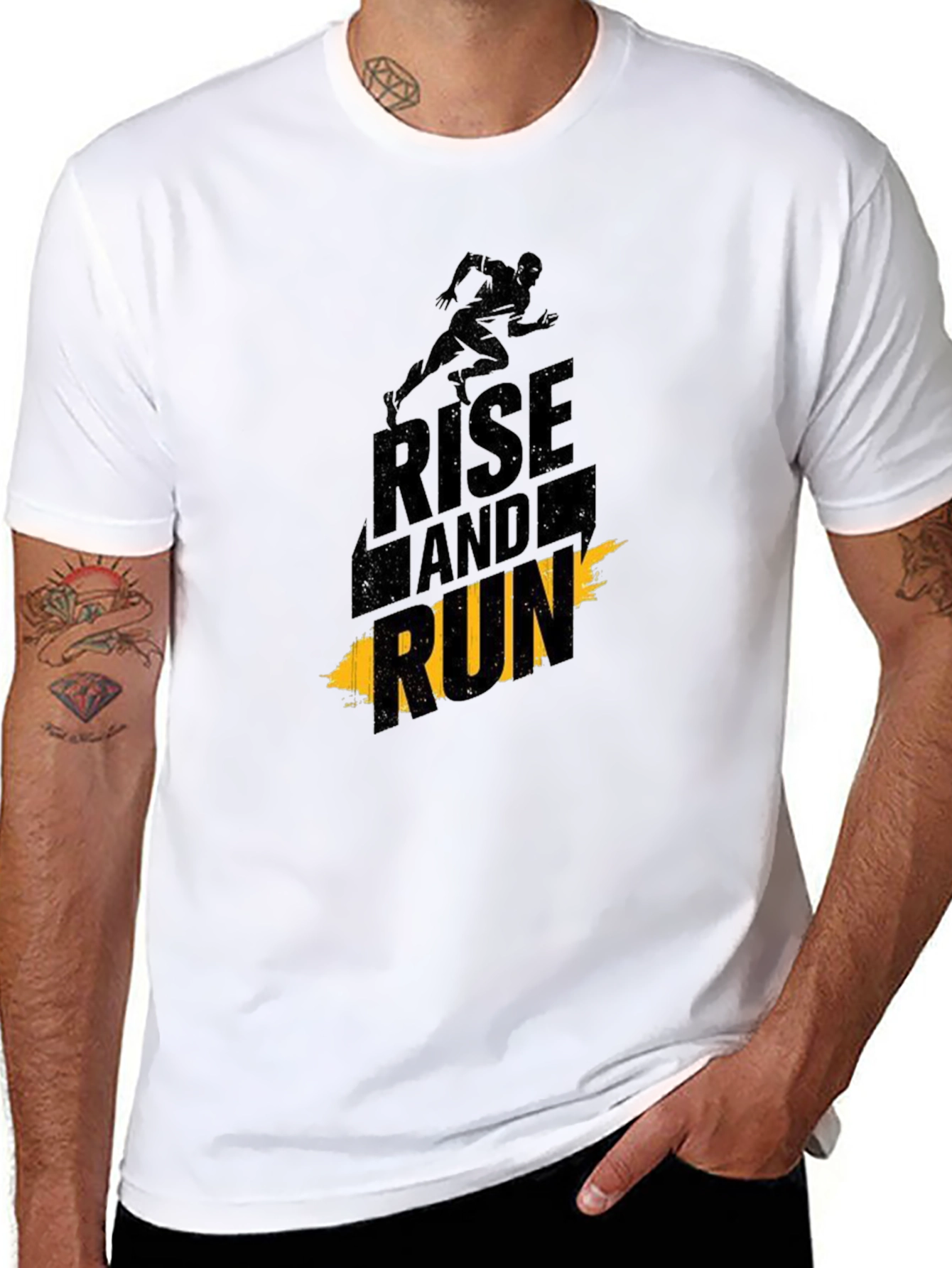 Rise and Run Graphic Tee - Black