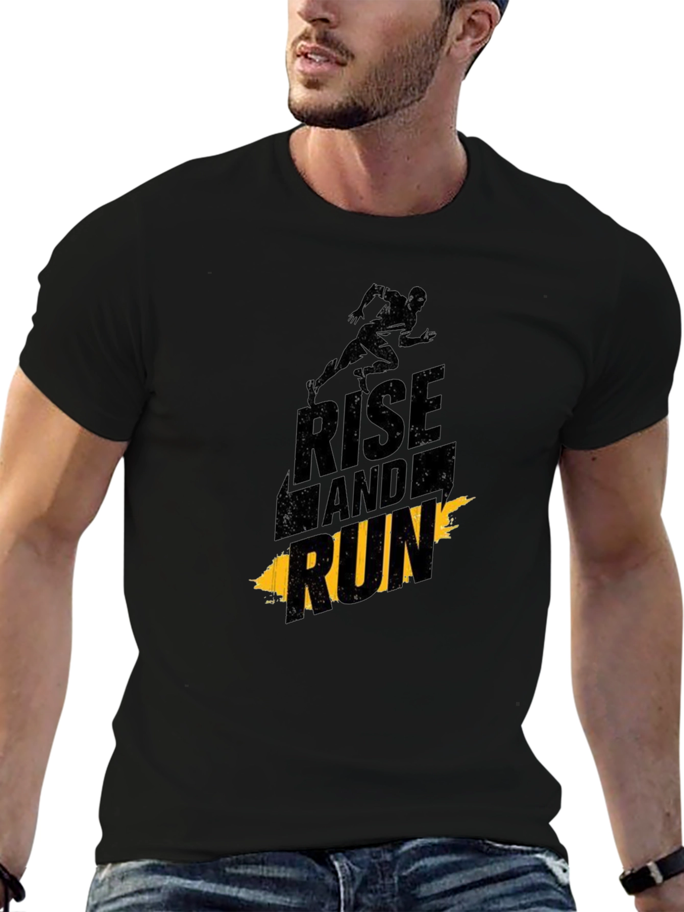 Rise and Run Graphic Tee - Black