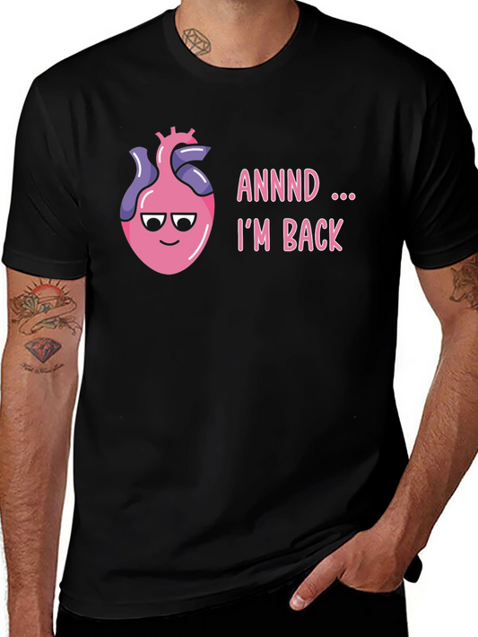 Anatomical Heart T-Shirt - Im Back Funny Graphic Tee