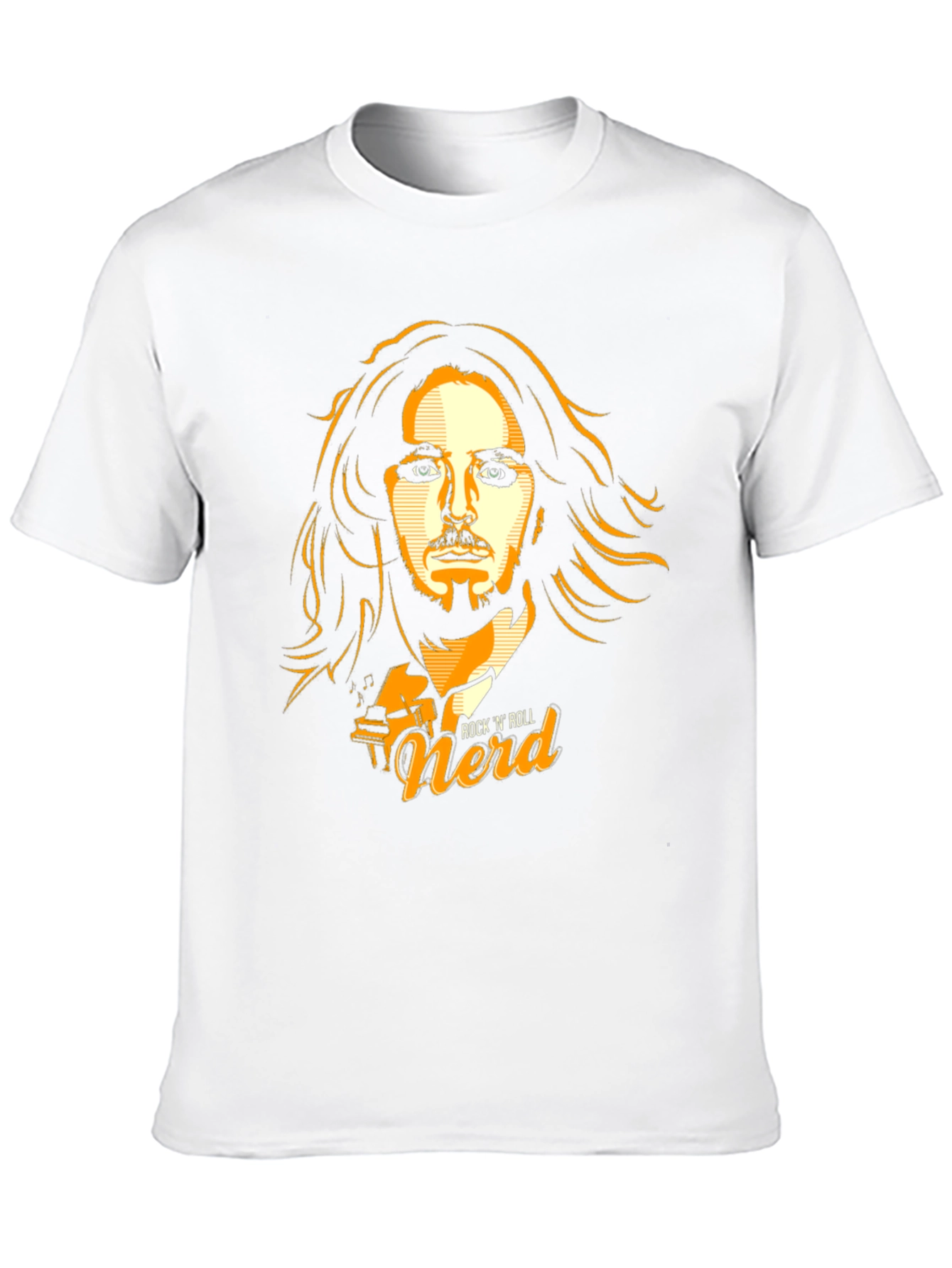 Rock N Roll Nerd Graphic T-Shirt - Black