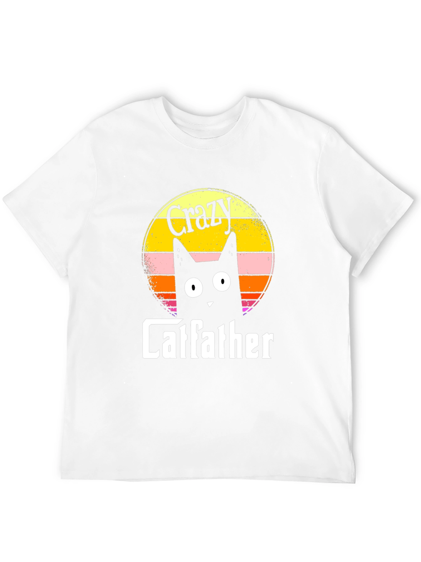 Crazy Catfather Black T-Shirt