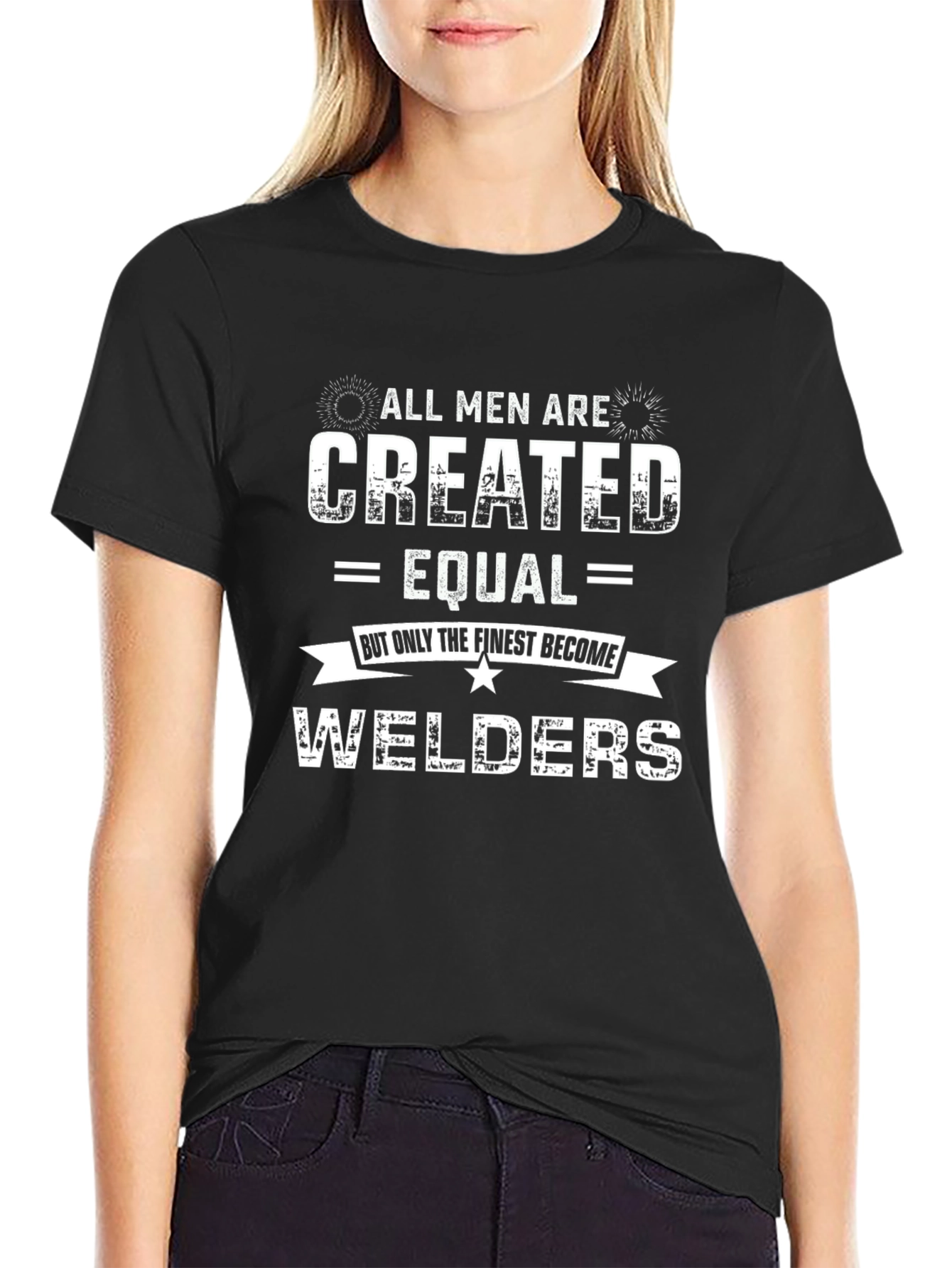 All Men Are Created Equal Welders Graphic Tee