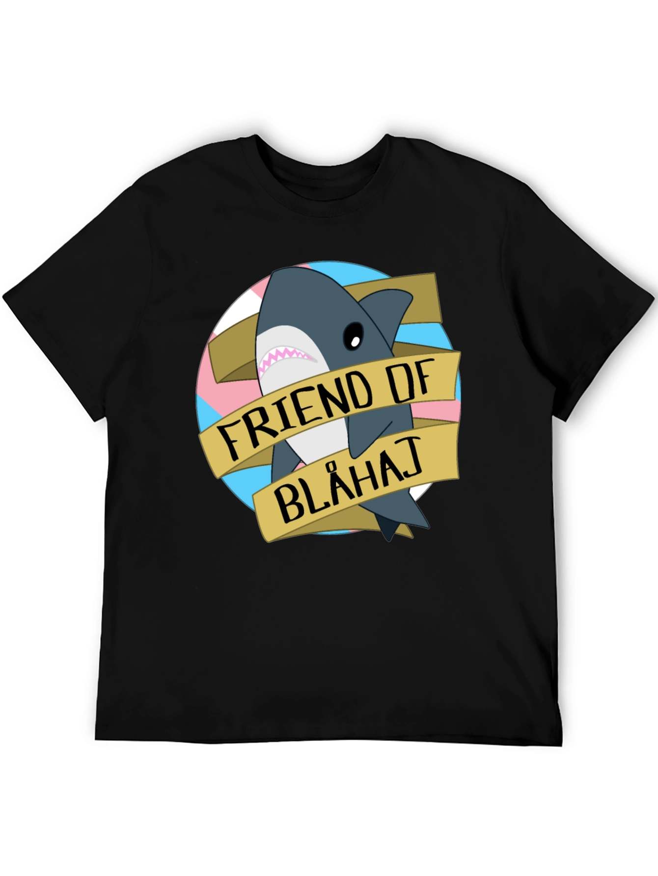Friend of Blahaj T-Shirt - Trans Pride Shark Tee