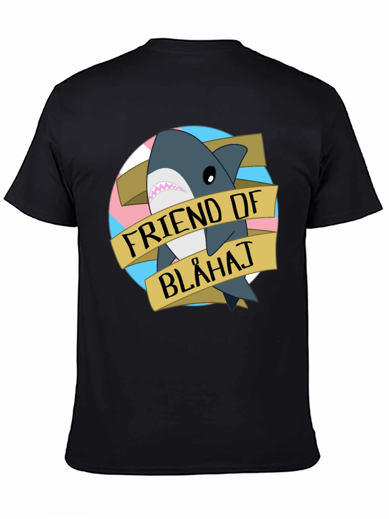 Friend of Blahaj T-Shirt - Trans Pride Shark Tee