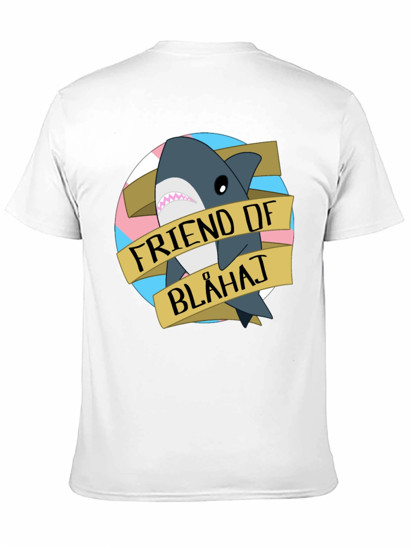 Friend of Blahaj T-Shirt - Trans Pride Shark Tee