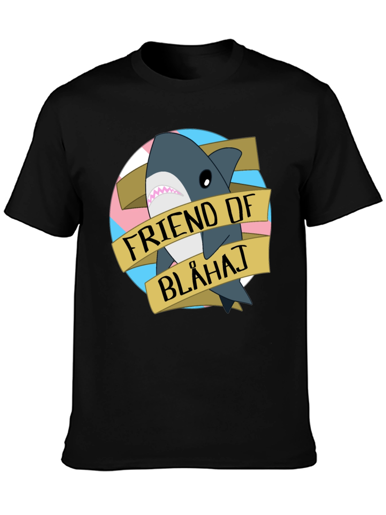 Friend of Blahaj T-Shirt - Trans Pride Shark Tee