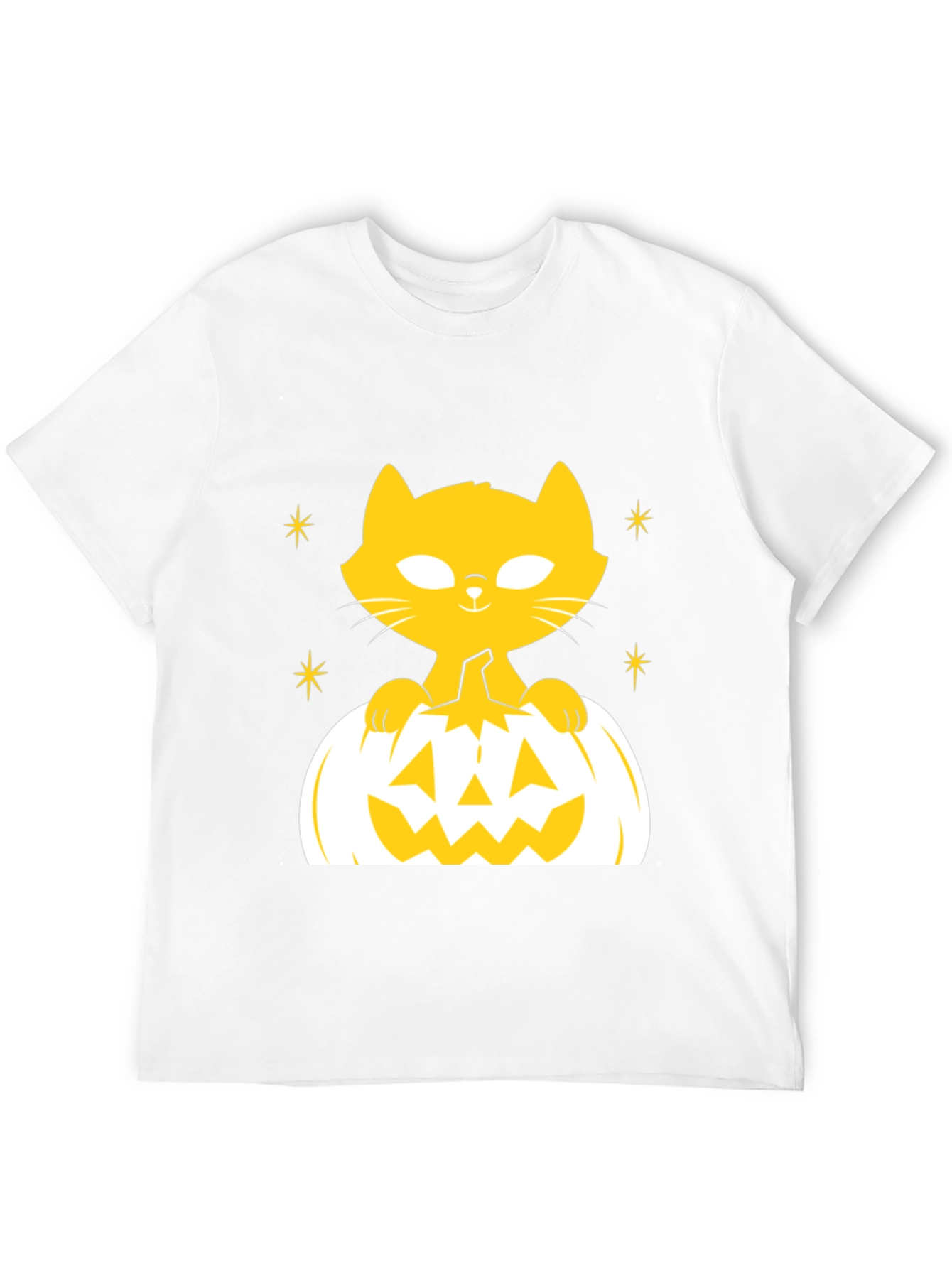 Halloween Cat Pumpkin T-Shirt - Spooky Season Tee