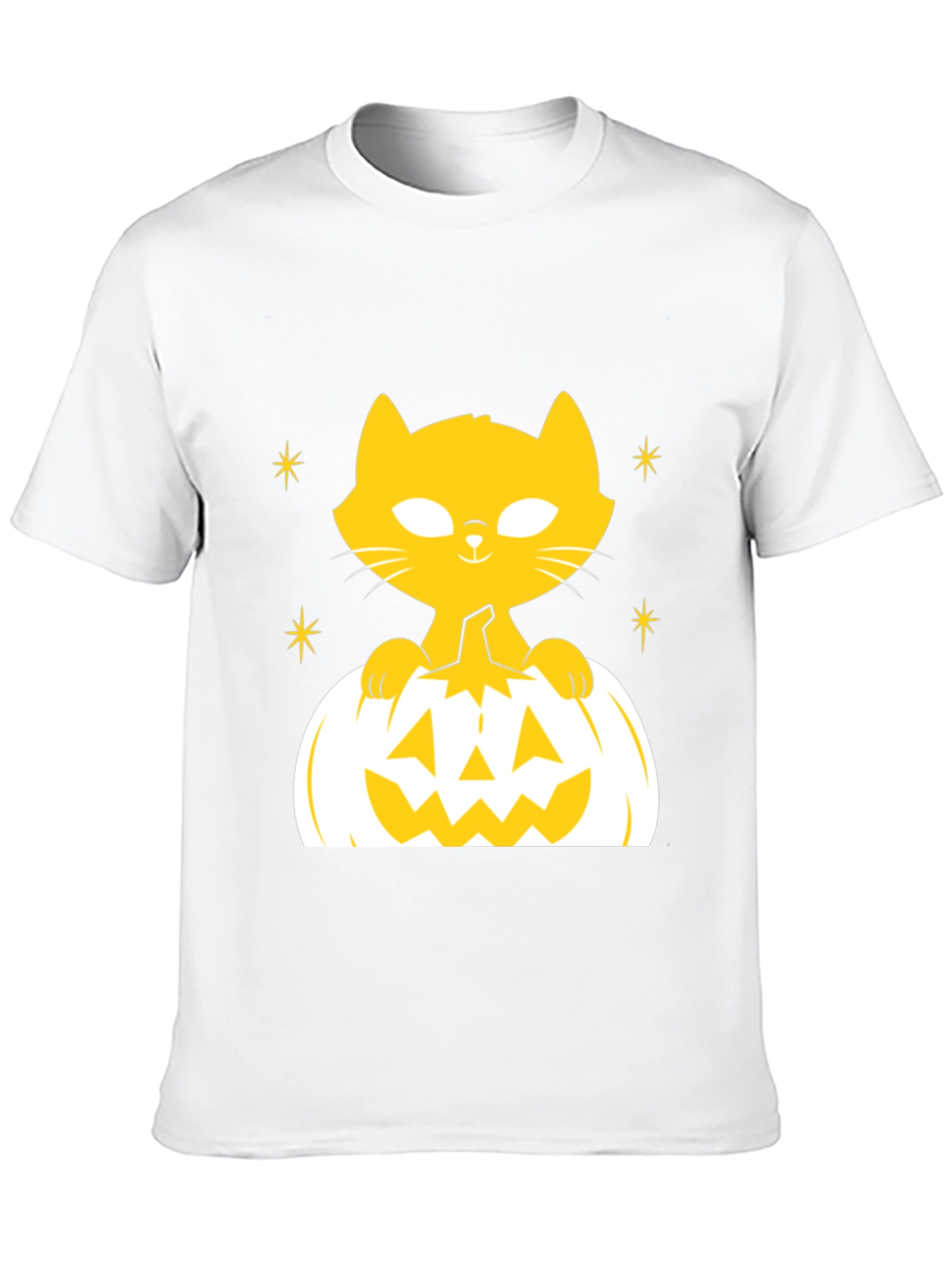 Halloween Cat Pumpkin T-Shirt - Spooky Season Tee