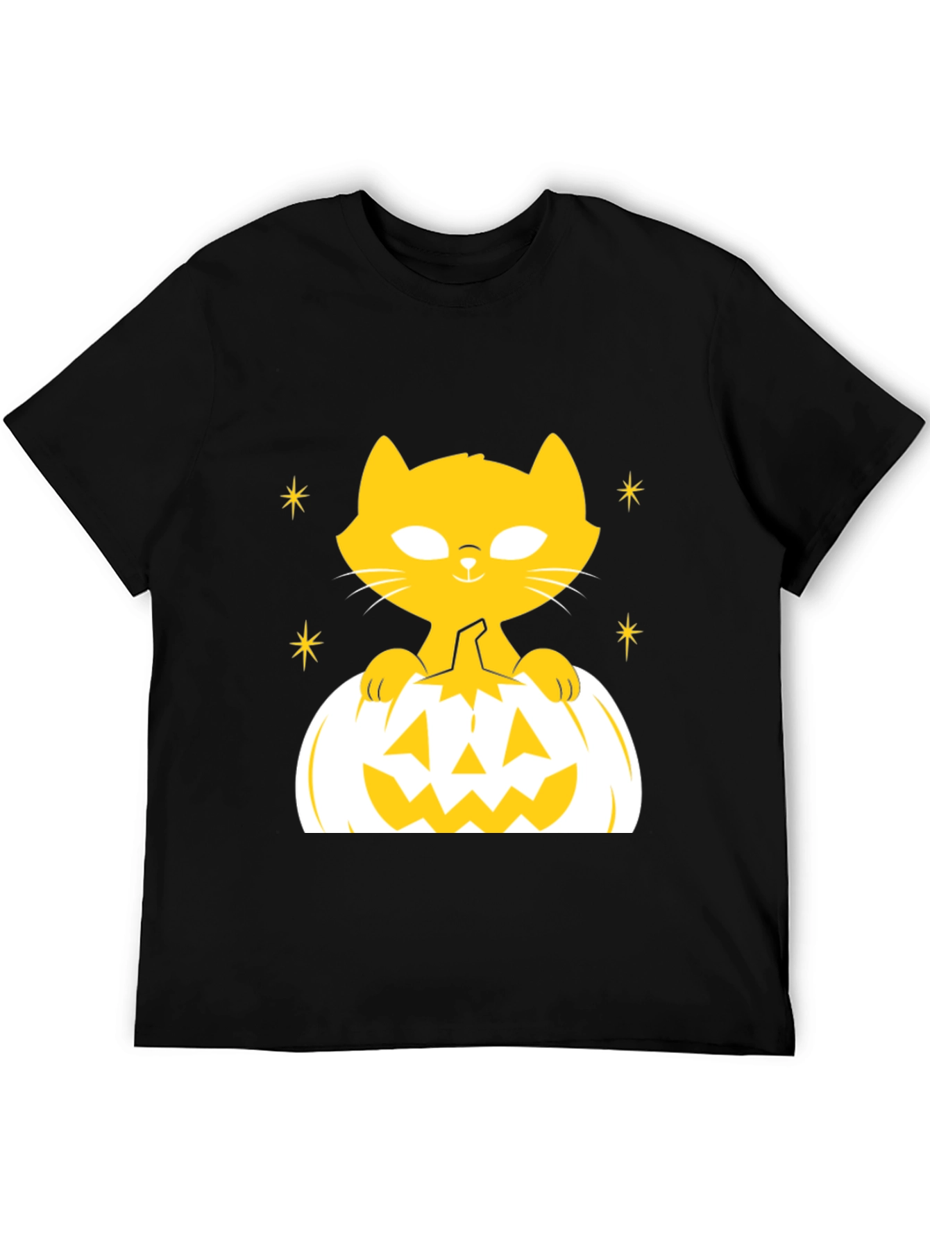 Halloween Cat Pumpkin T-Shirt - Spooky Season Tee