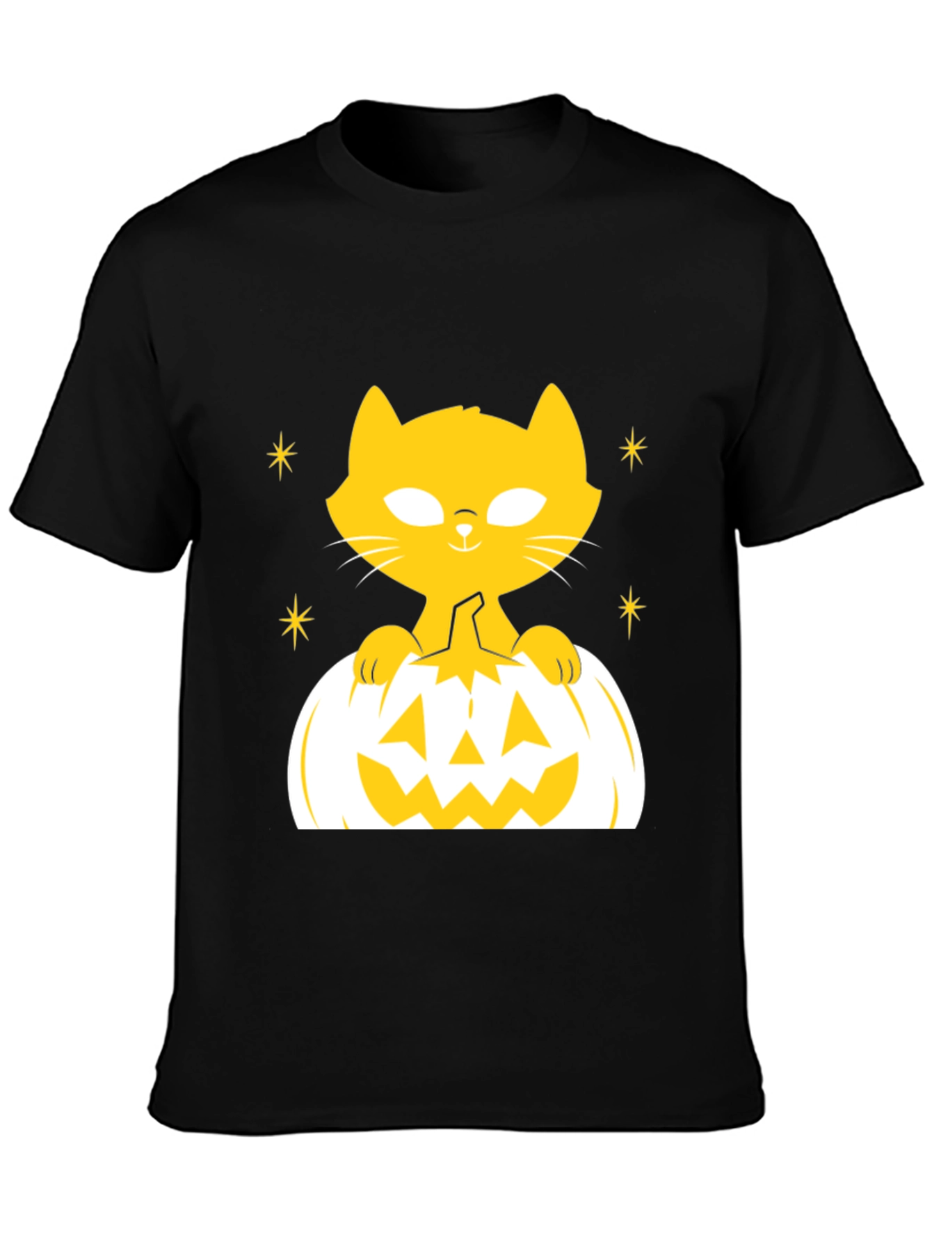 Halloween Cat Pumpkin T-Shirt - Spooky Season Tee