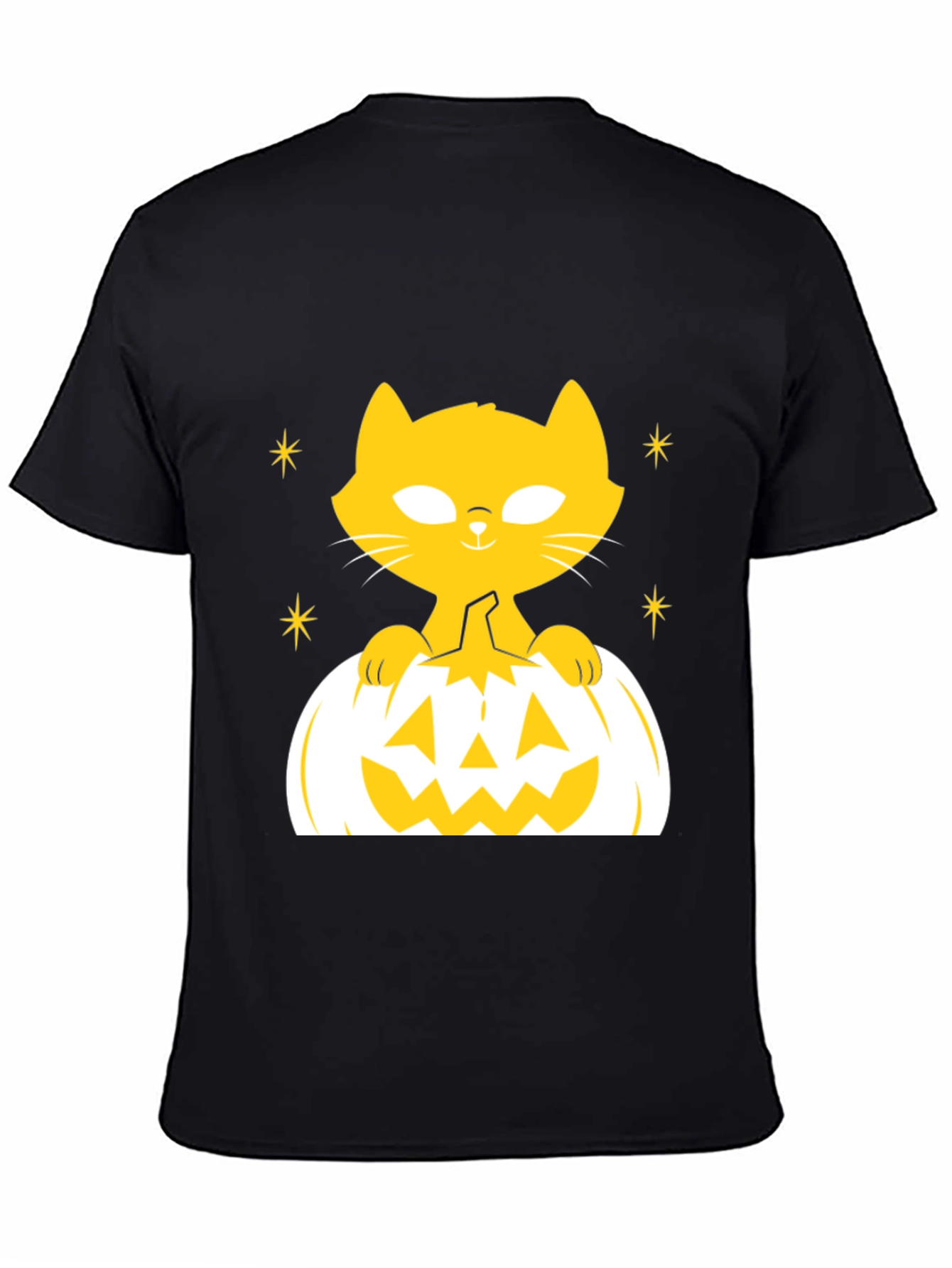 Halloween Cat Pumpkin T-Shirt - Spooky Season Tee