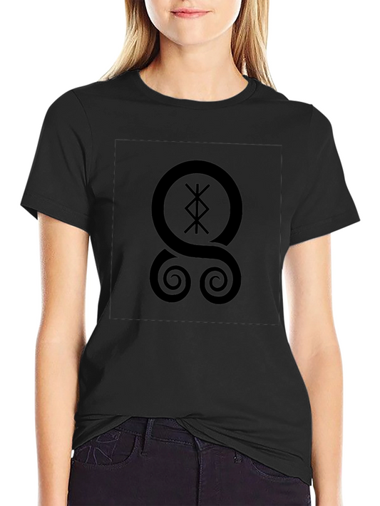 Black T-Shirt with Mystical Symbol