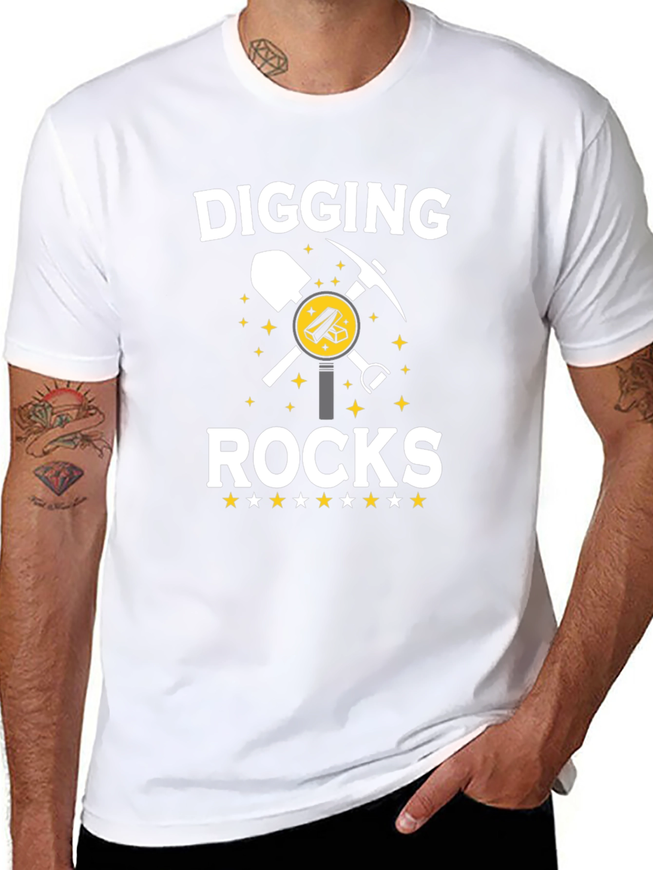Digging Rocks T-Shirt: Miners Graphic Tee