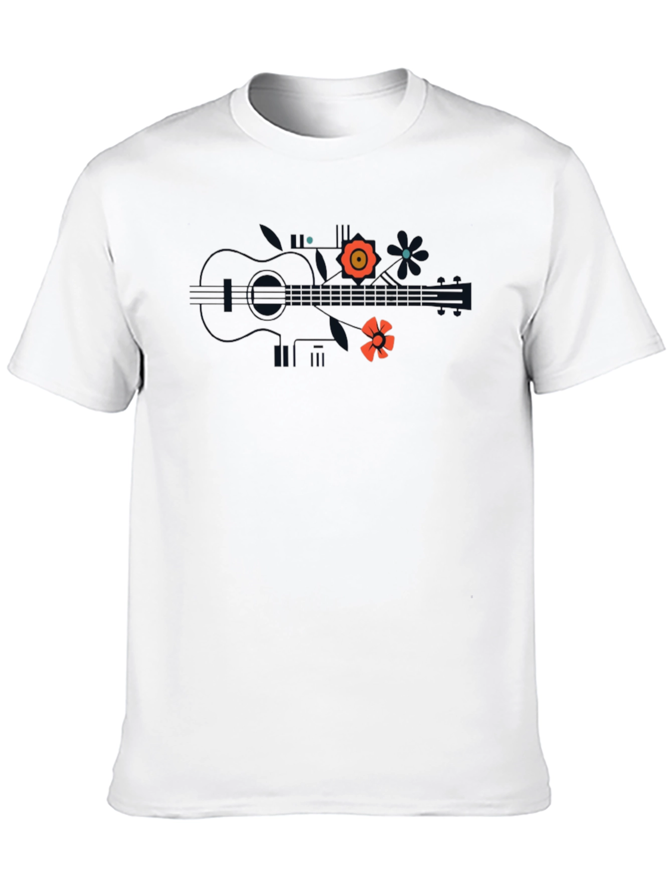 Black Banjo Flower Graphic Tee