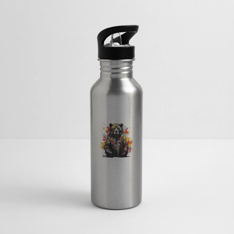 Roaring Grizzly. Primal Strength, Graffiti Style.