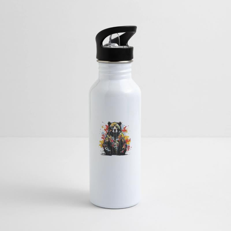 Roaring Grizzly. Primal Strength, Graffiti Style.