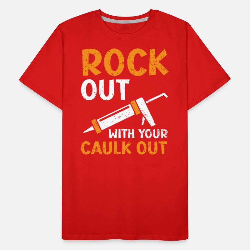 Rockout With Your Caulk Out Construction Worker