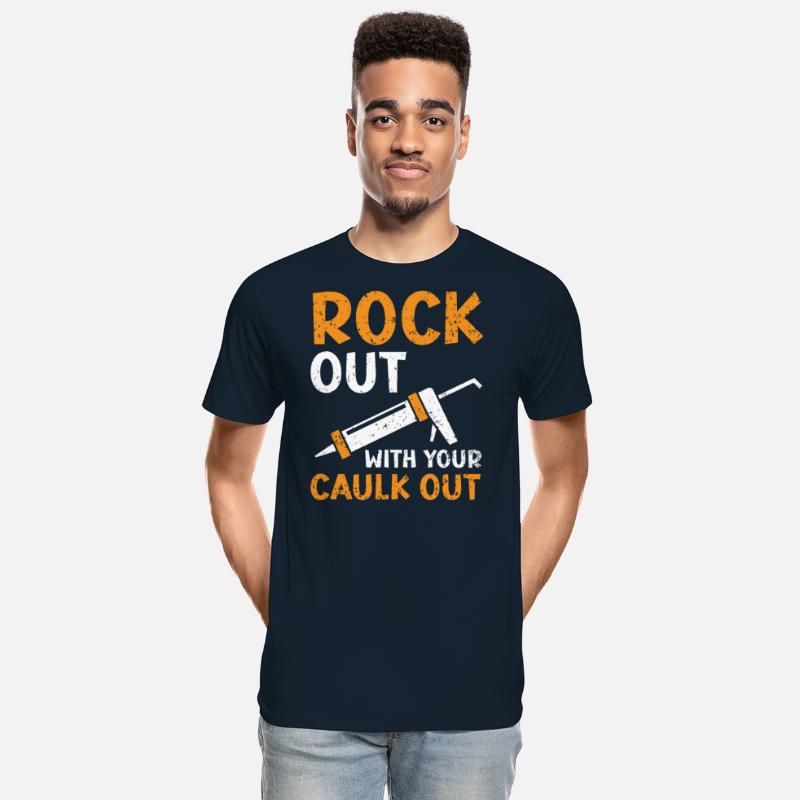 Rockout With Your Caulk Out Construction Worker