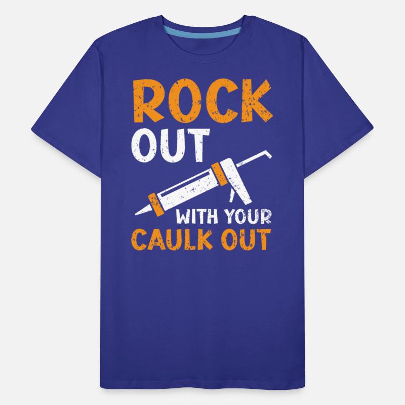 Rockout With Your Caulk Out Construction Worker