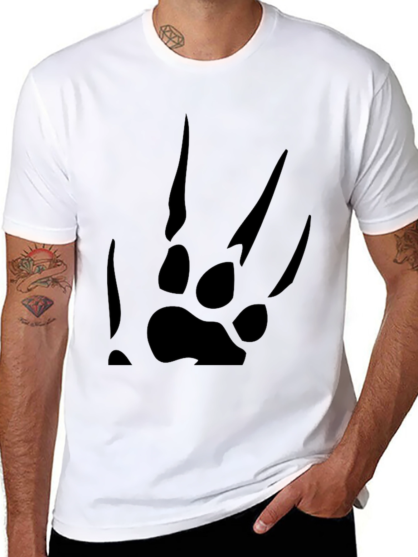 Black Claw Mark T-Shirt - Graphic Tee