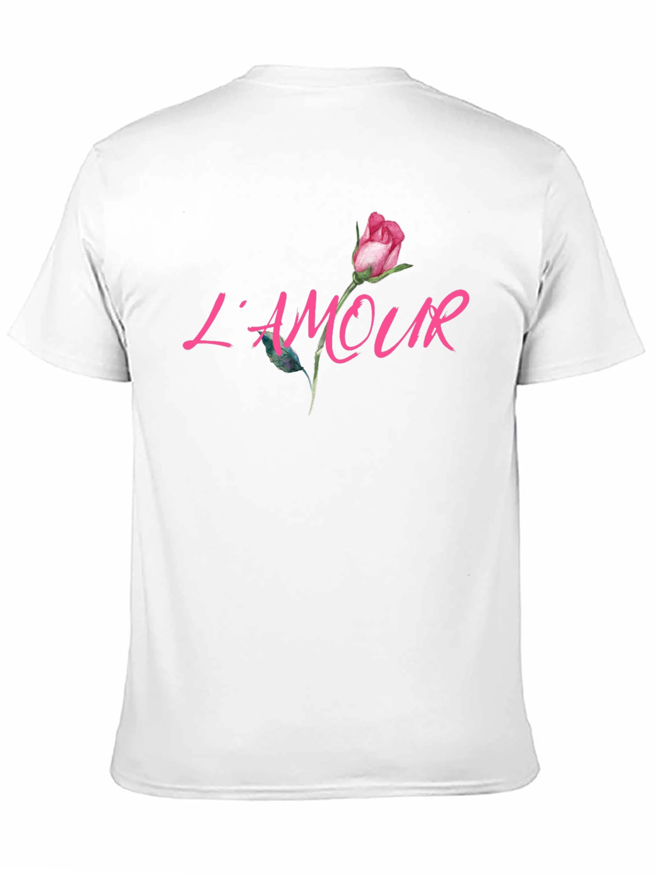 LAmour Rose Graphic Black T-Shirt