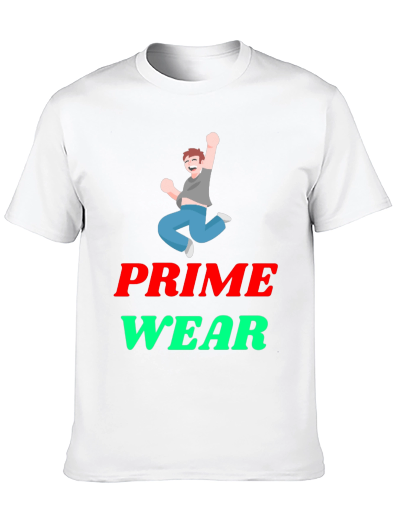 Prime Wear Black Graphic T-Shirt