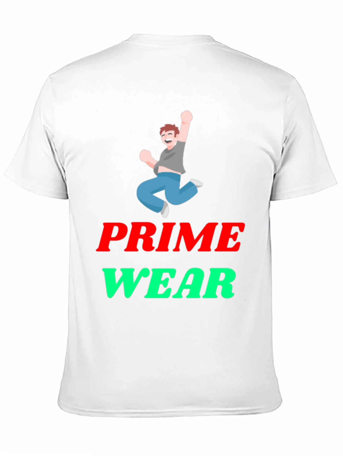 Prime Wear Black Graphic T-Shirt