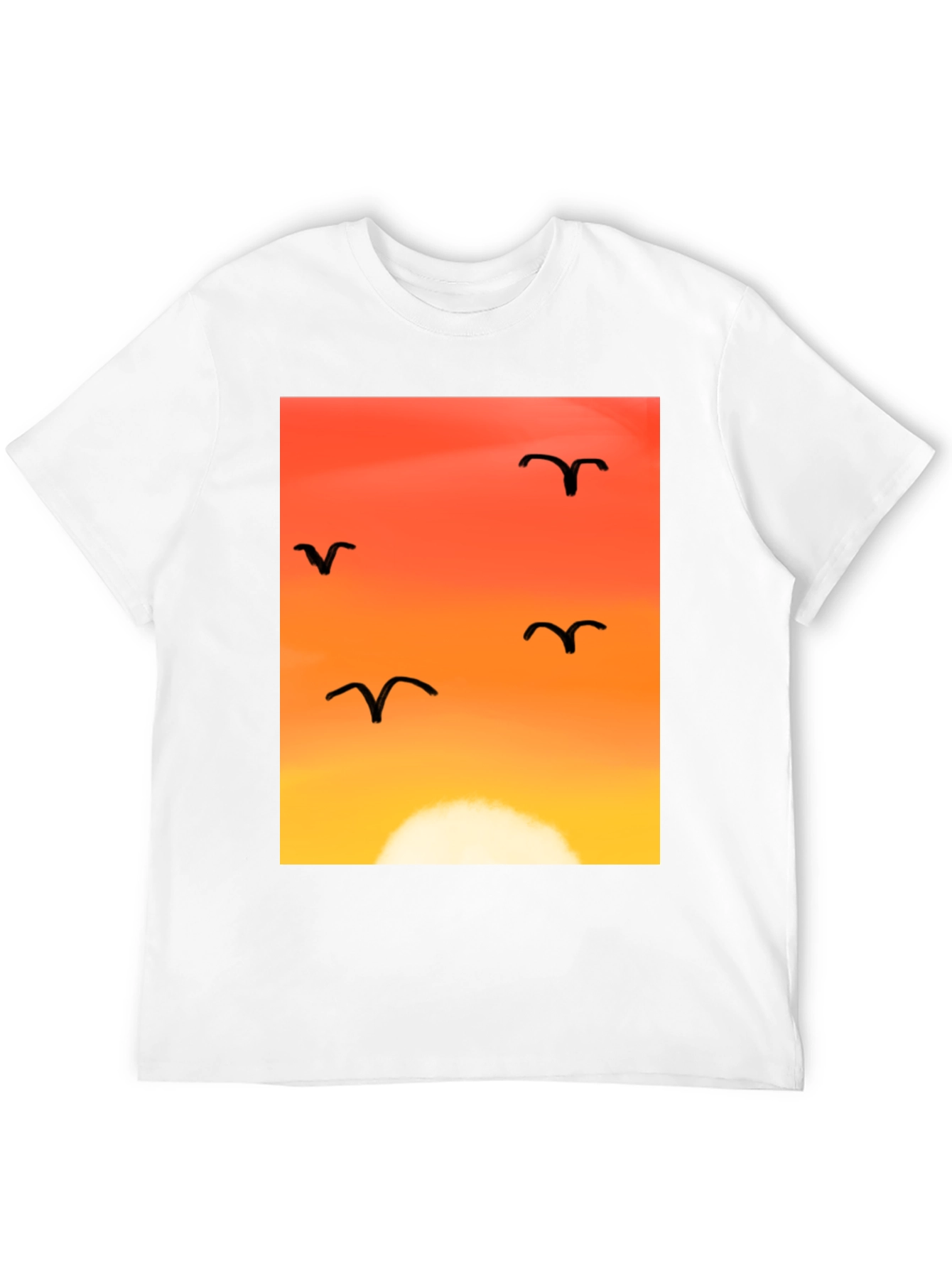 Sunset Birds Graphic Tee