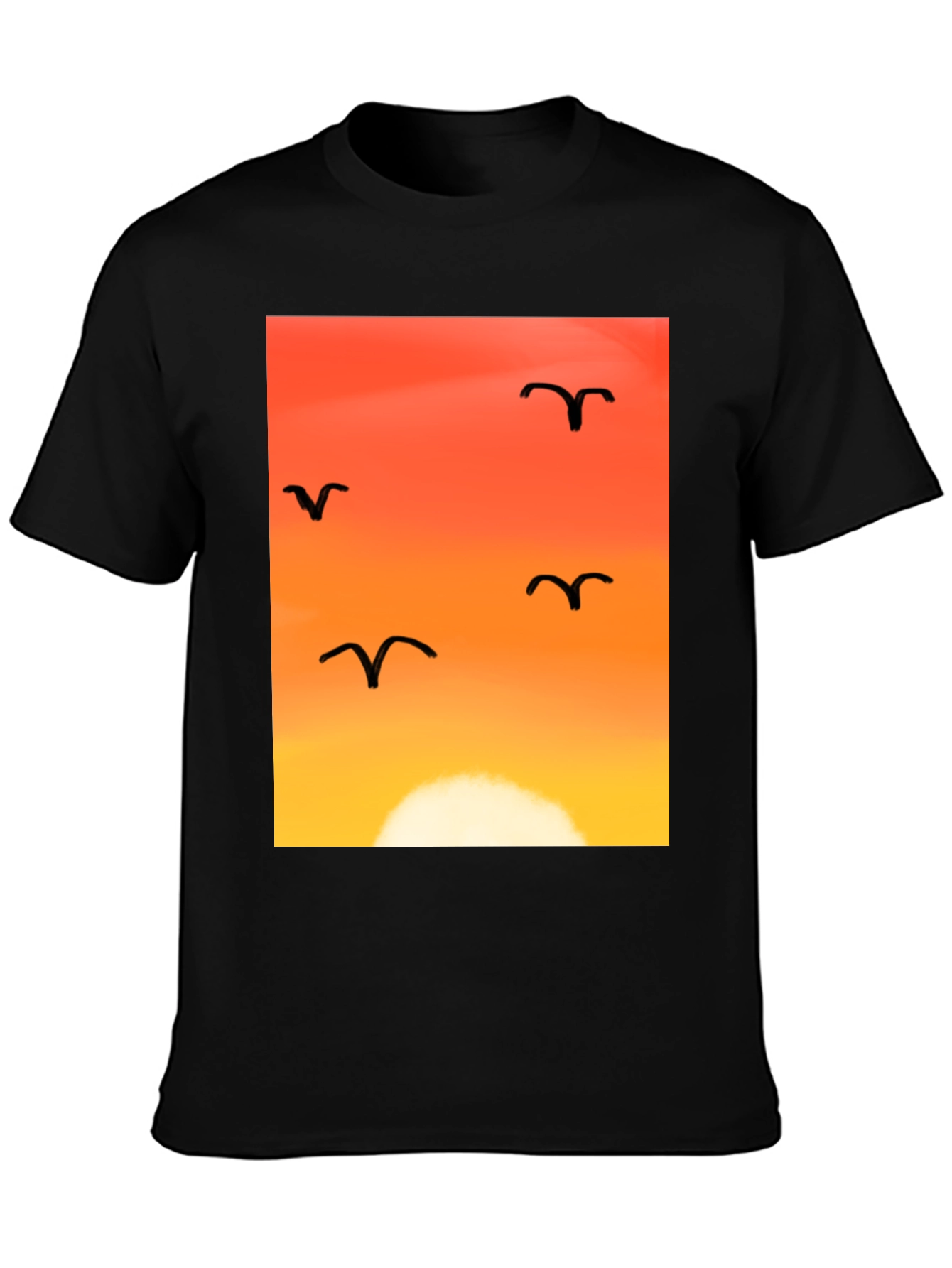 Sunset Birds Graphic Tee