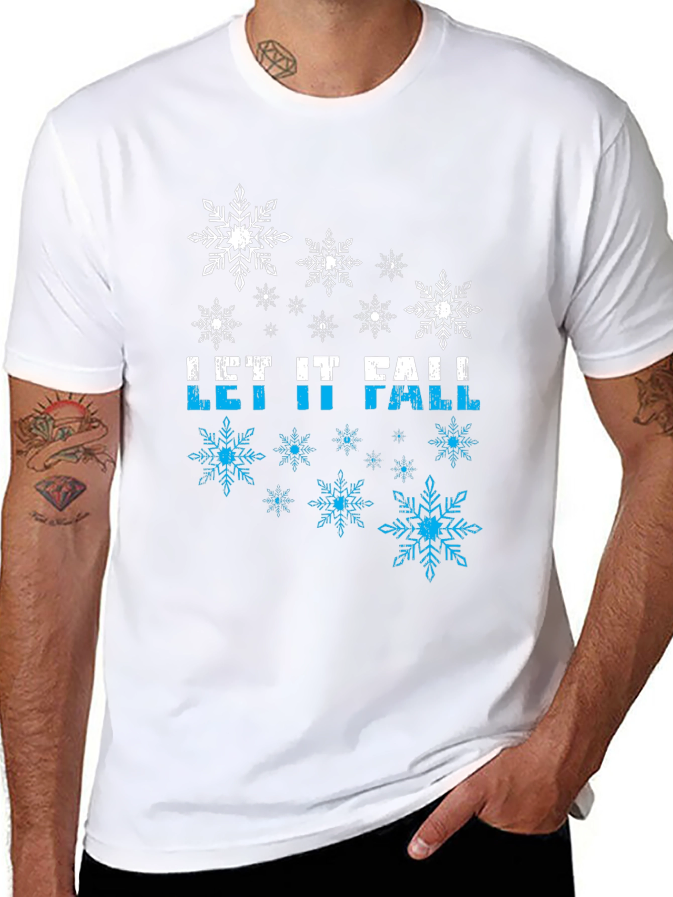 Let It Fall Snowflake Graphic Tee