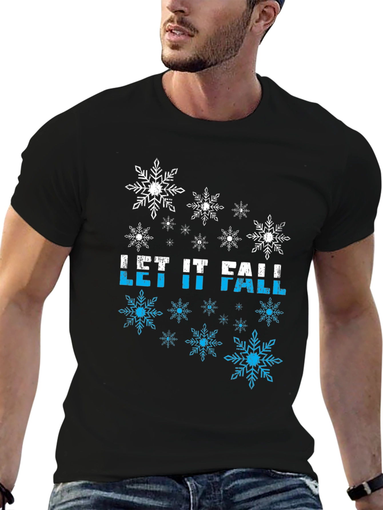 Let It Fall Snowflake Graphic Tee