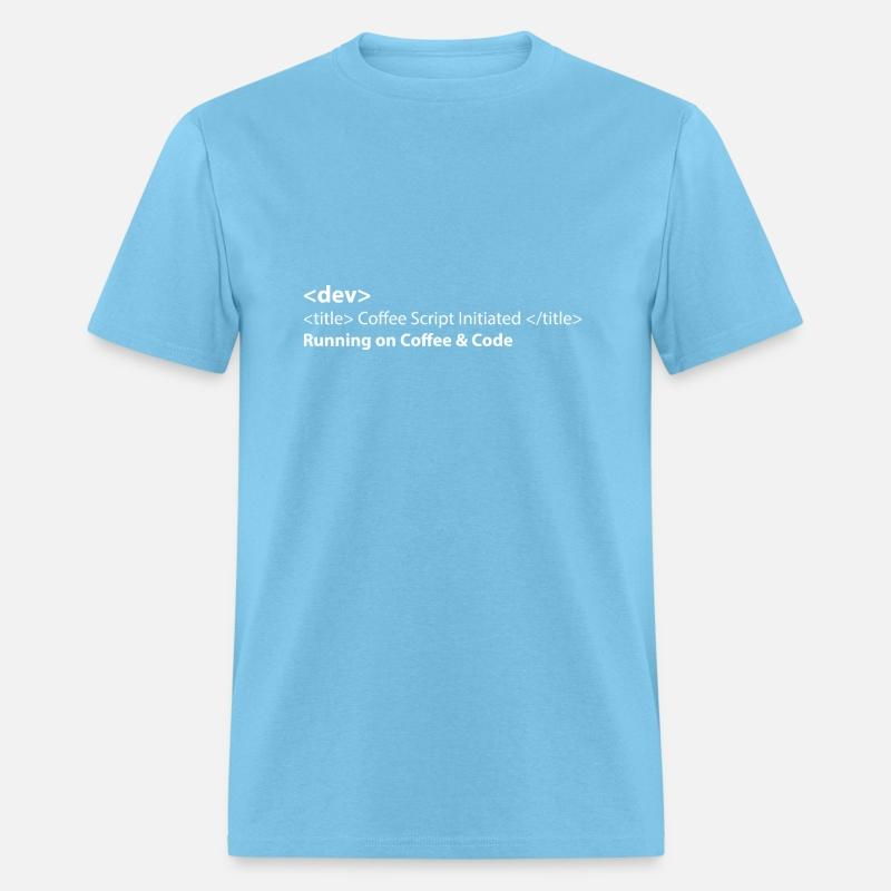 Running on coffee code T-shirt