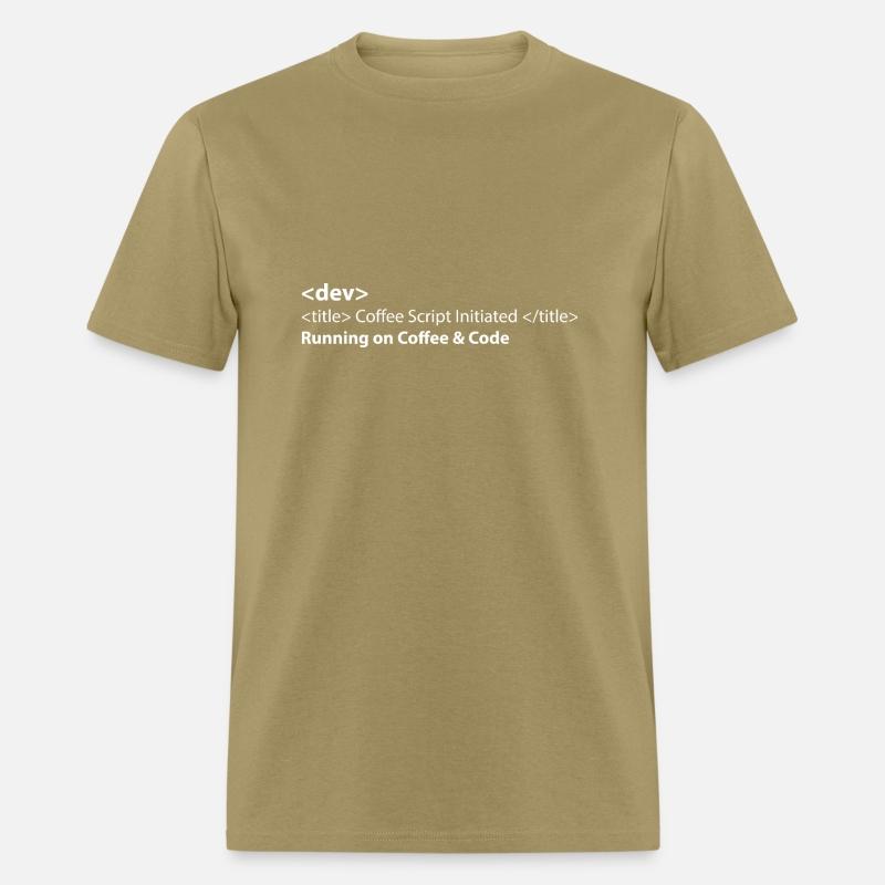 Running on coffee code T-shirt